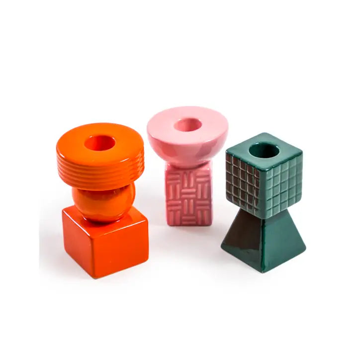 Bougeoirs géométriques