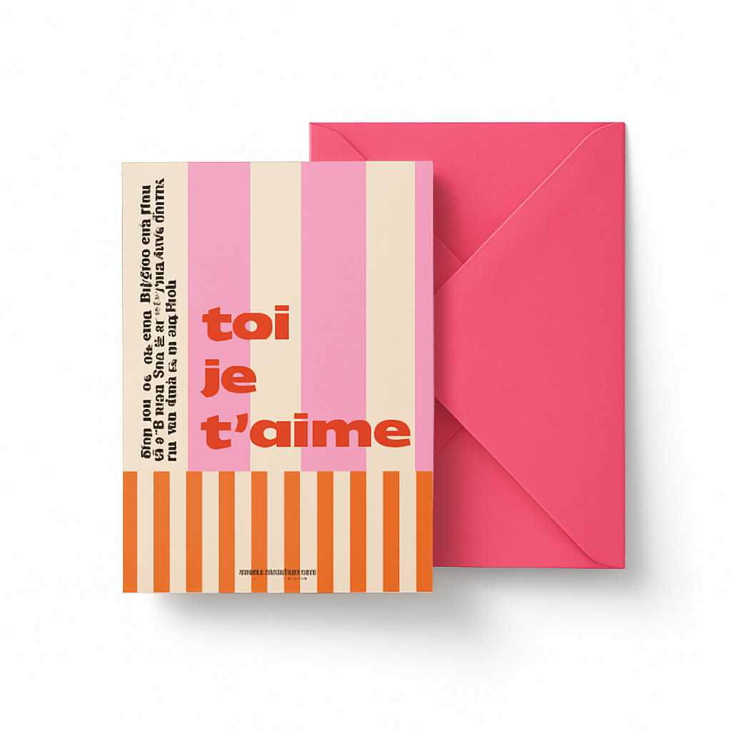 Carte TOI JE T'AIME