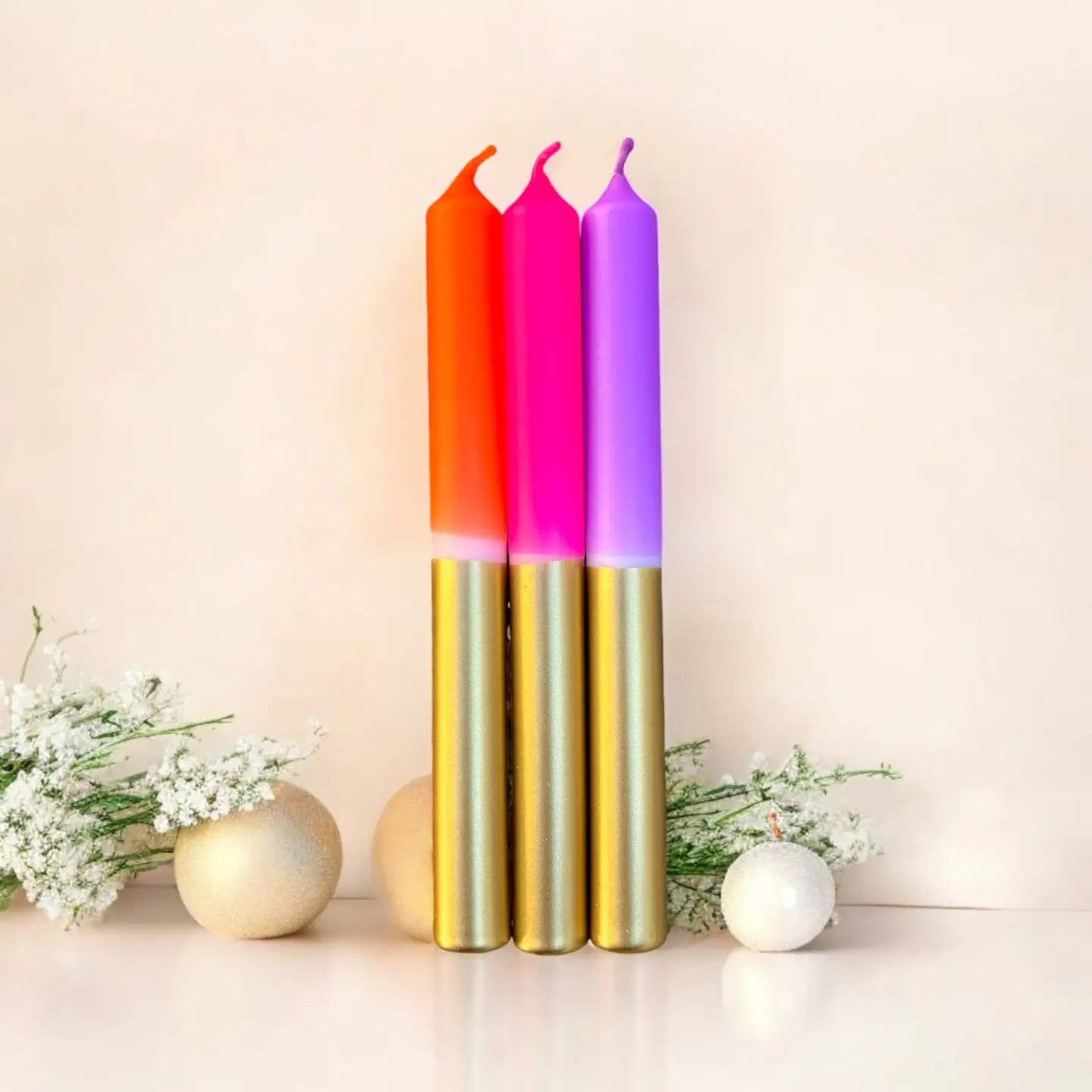 3 bougies  BRILLE COMME UNE ÉTOILE