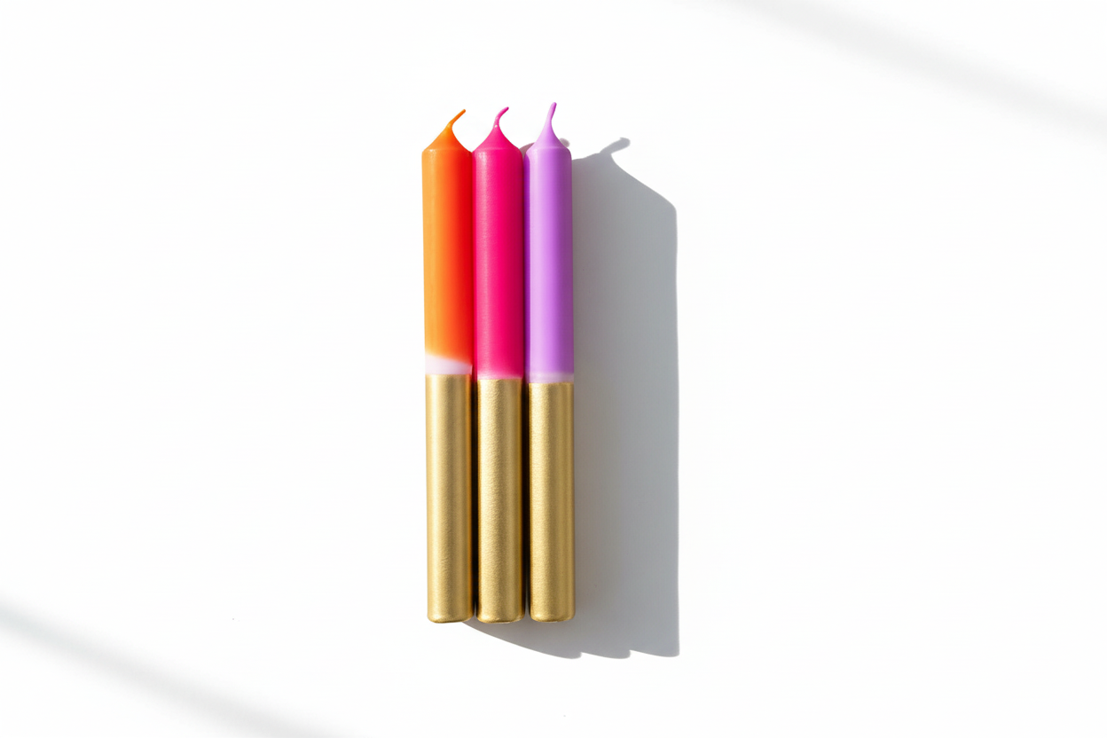 3 bougies  BRILLE COMME UNE ÉTOILE